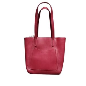 Portland Leather Goods Large Juliette Tote In Berry Good
